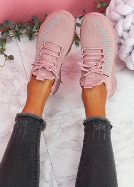 Hety Pink Chunky Trainers