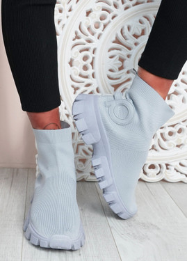 Polly Grey Sock Sneakers