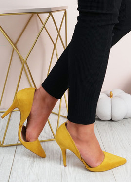 Emelia Yellow High Heels Stiletto Shoes
