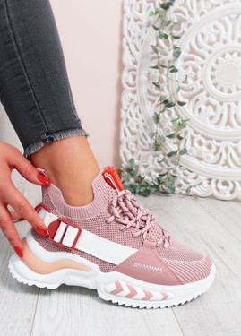 Ellie Pink Chunky Trainers