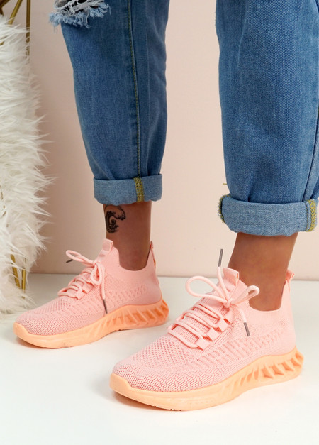 Veny Pink Sport Knit Trainers
