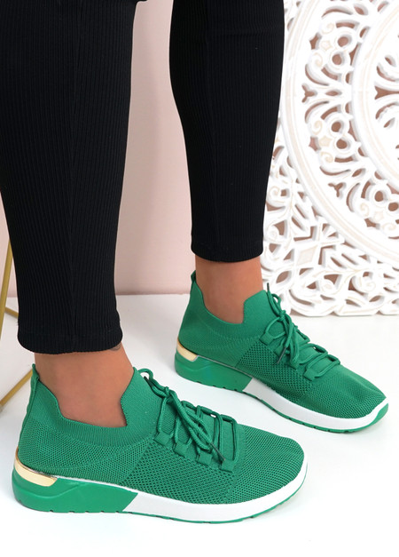 Anne Green Knit Sneakers