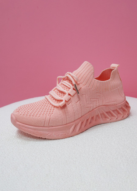 Emma Pink Knit Sneakers