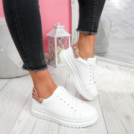 womens ladies lace up platform trainers comfy casual sneakers two tone color women shoes size uk 3 4 5 6 7 8