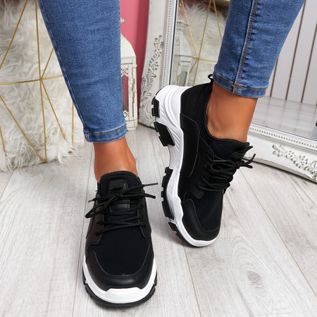 Limma Black Chunky Trainers