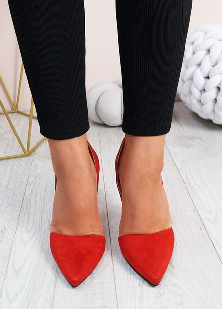 Emelia Red High Heels Stiletto Shoes