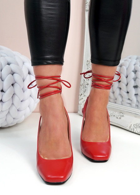 Saffi Red High Heel Shoes