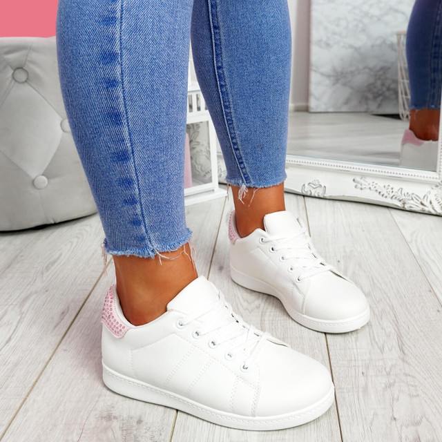 White Trainers, Sneakers, Plimsolls for Womens, Ladies & Girls at Cucu ...