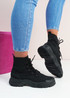 Breanna Black High Top Trainers