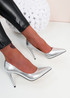 Olivia Silver High Heel Shoes