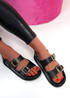 Erny Black Comfy Sandals