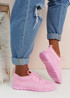 Olga Barbie Pink Sport Knit Sneakers
