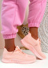 Rya Pink Knit Trainers