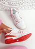 Lilo Red Lace Up Trainers