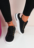 Mawy Black Lace Up Trainers