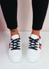 Mawy Red Lace Up Trainers