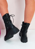 Bigy Black Pu Ankle Boots