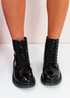 Linna Black Patent Ankle Boots