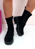 Demy Black Platform Ankle Boots