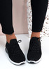 Anne Black Knit Sneakers