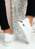 Anne White Knit Sneakers