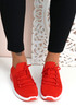 Anne Red Knit Sneakers