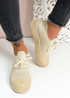 Foby Beige Knit Trainers