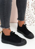 Foby Black Knit Trainers