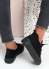 Foby Black Knit Trainers