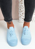 Foby Blue Knit Trainers