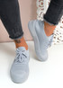 Foby Grey Knit Trainers