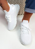 Morra White Knit Sneakers
