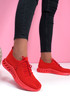 Pya Red Knit Trainers
