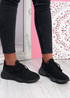 Gilly Black Knit Sneakers