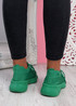 Gilly Green Knit Sneakers