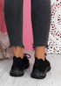 Emma Black Knit Sneakers