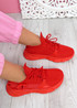 Fozy Red Knit Trainers