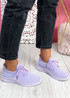 Dily Purple Knit Sneakers