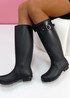 Willow Black Knee High Rain Boots