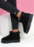 Zommy Black Warm Ankle Boots