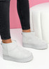 Zommy Light Grey Warm Ankle Boots