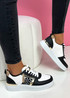 Karta Black White Lace Up Trainers