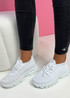 Teddo White Knit Sneakers