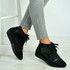 Lexi Black Lace Up Trainers