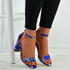 Justice Blue Floral Sandals