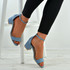 Olivia Blue Ankle Strap Sandals