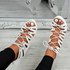 Myem White Lace Up Sandals