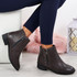 Moonsa Grey Ankle Boots