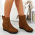 Rya Camel Wedge Ankle Boots