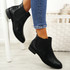 Ronna Black Pu Chelsea Ankle Boots